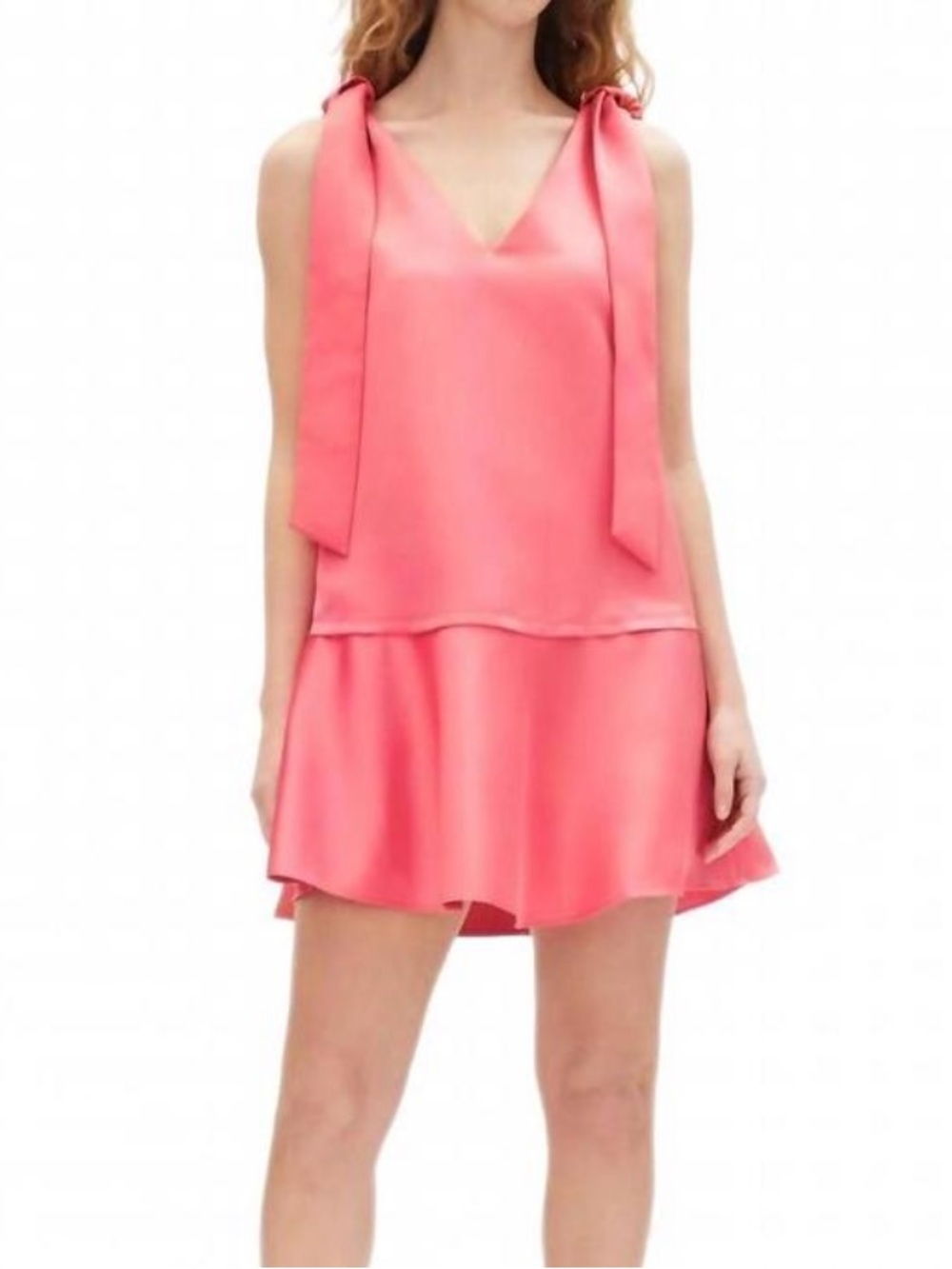 Tanya Taylor Sleeveless Coral Tie-Shoulder A-Line Dress! NWT! 4